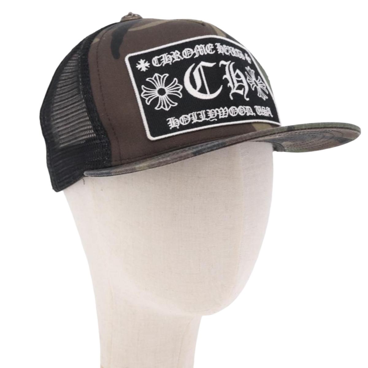 Chrome Hearts Camouflage Cap Cotton Black