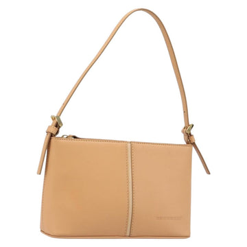 Burberry Shoulder Bag Leather Beige Gold