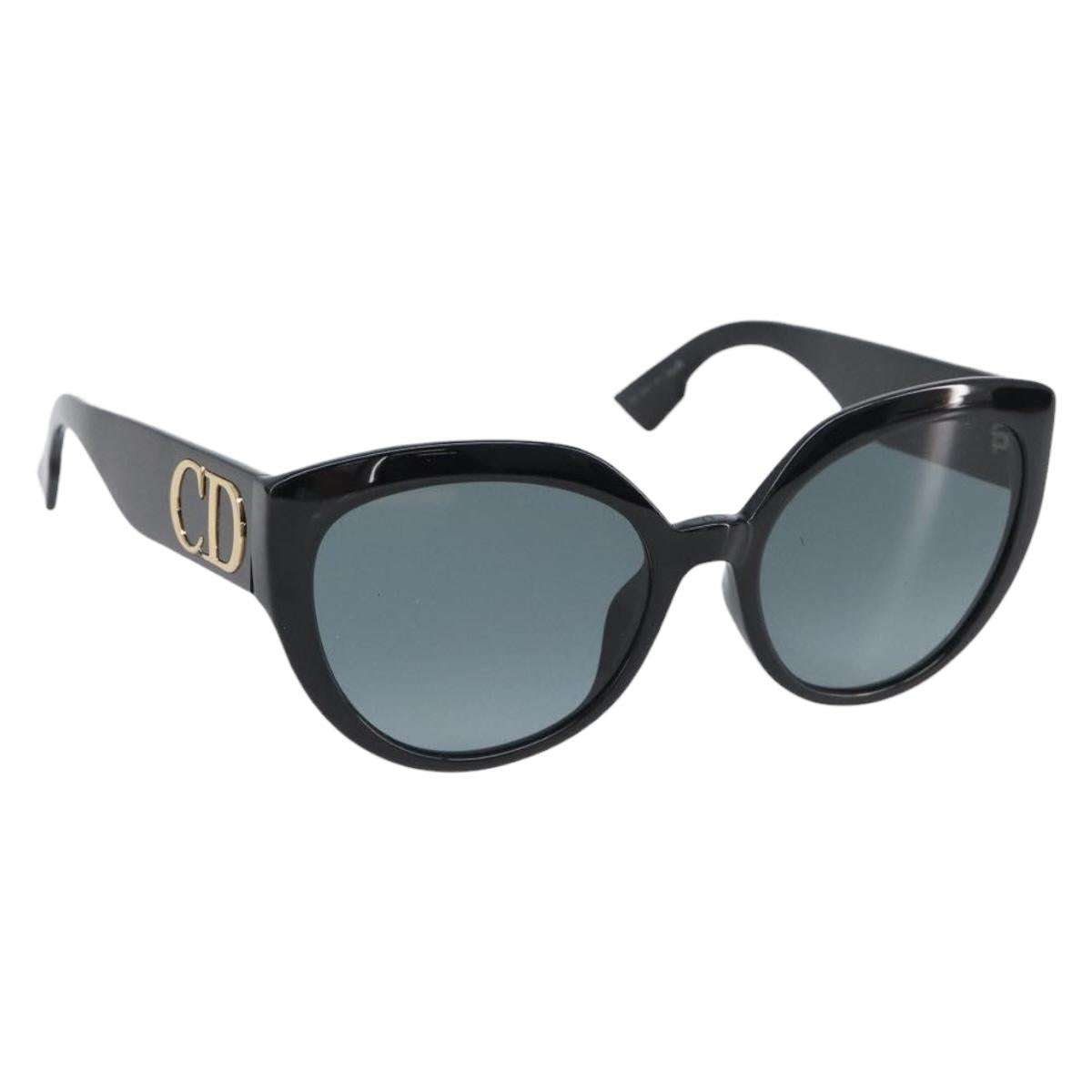 Christian Dior Sunglasses Plastic Black Gold