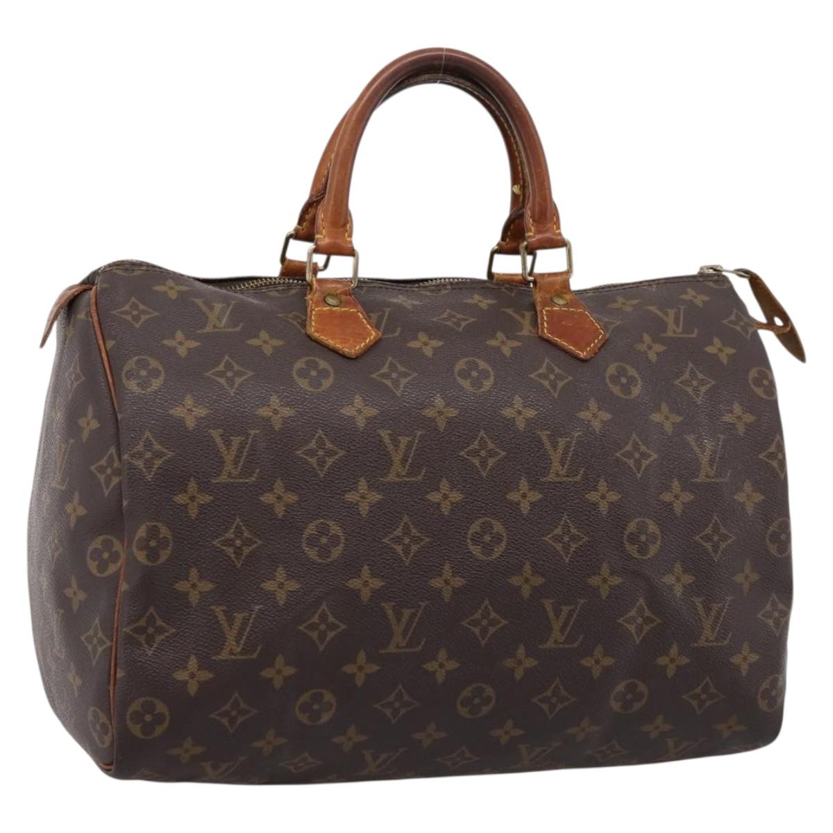 Louis Vuitton Monogram Speedy 35 Handbag (Grade C)