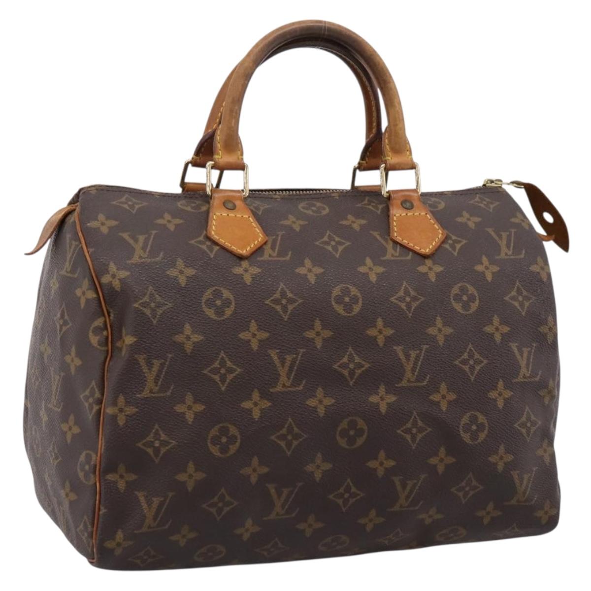 Louis Vuitton Monogram Speedy 30 Handbag (Grade C)