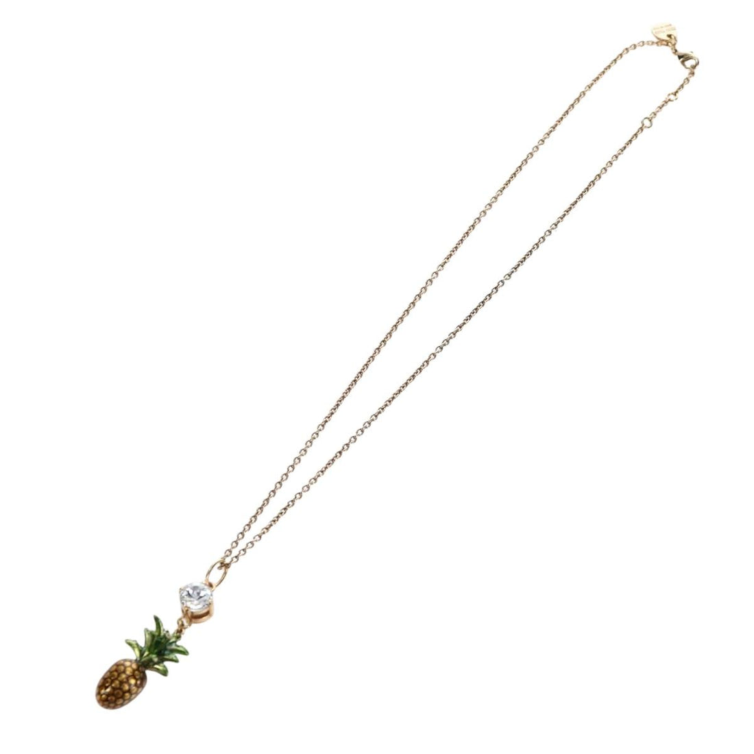 Miu Miu Necklace Metal Gold Tone Auth 196475V
