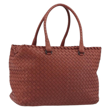 BOTTEGA VENETA INTRECCIATO Tote Bag Leather Brown Auth 196054V