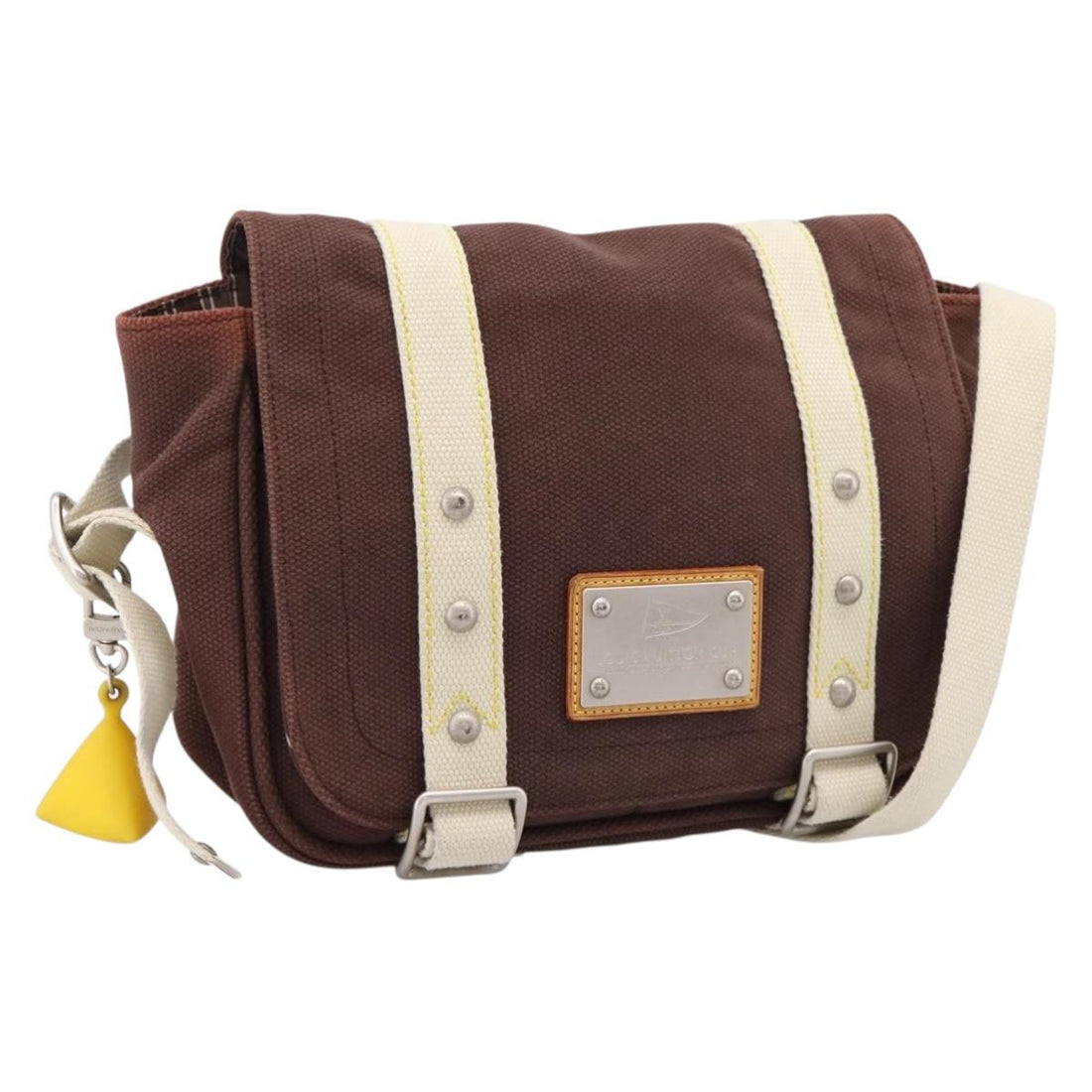 Louis Vuitton Antigua Buzzus PM Shoulder Bag Canvas Brown