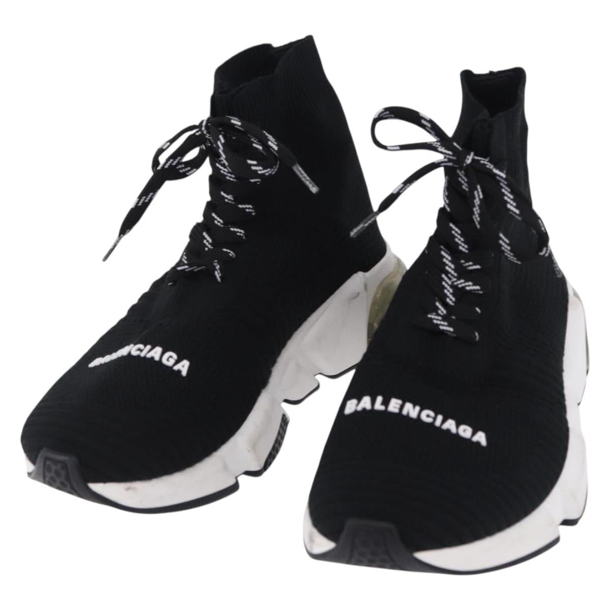 Balenciaga Sneakers Speed Trainer Shoes Canvas Black