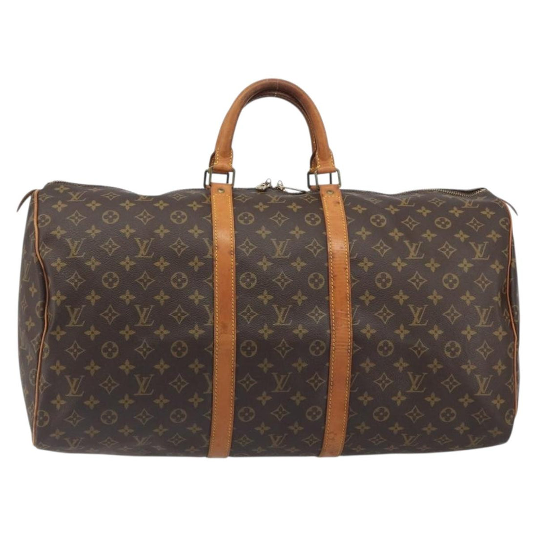 LOUIS VUITTON Monogram Keepall 55 Boston Bag M41424 LV Auth ka5726