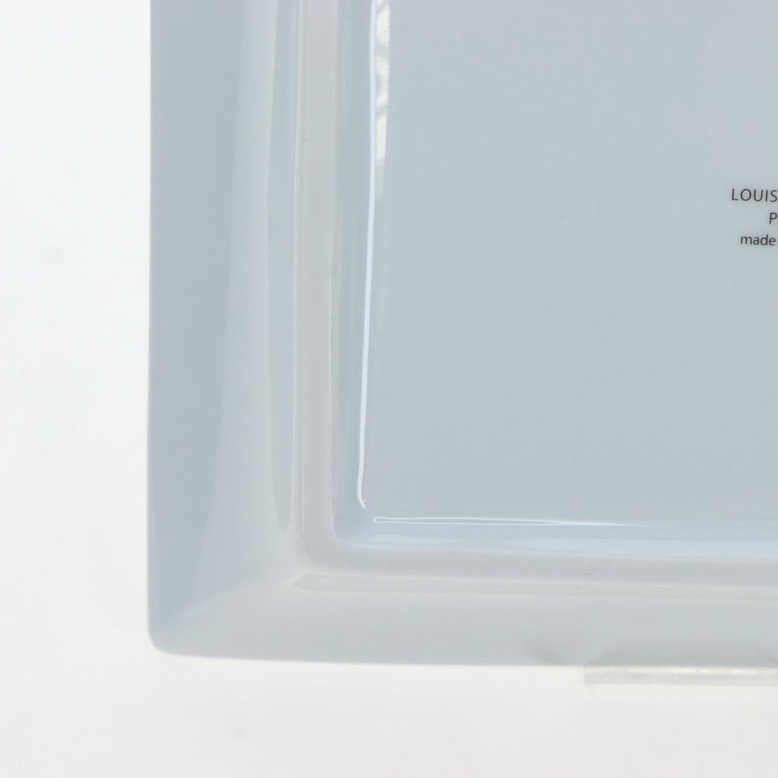 LOUIS VUITTON Plate Glass White LV Auth 195539M