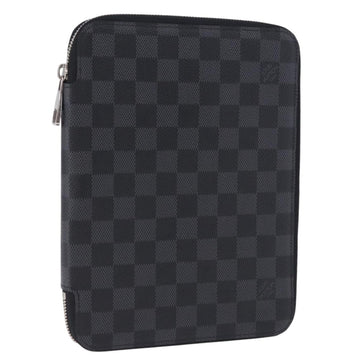 LOUIS VUITTON Damier Grafitte Document Case Portefeuille Braza LV Auth 197312M