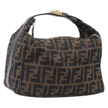 Fendi Zucca Canvas Vanity Handbag Black Brown (Grade C)