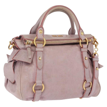 Miu Miu Handbag Vitellolux 2way Pink Gold (Grade BC)