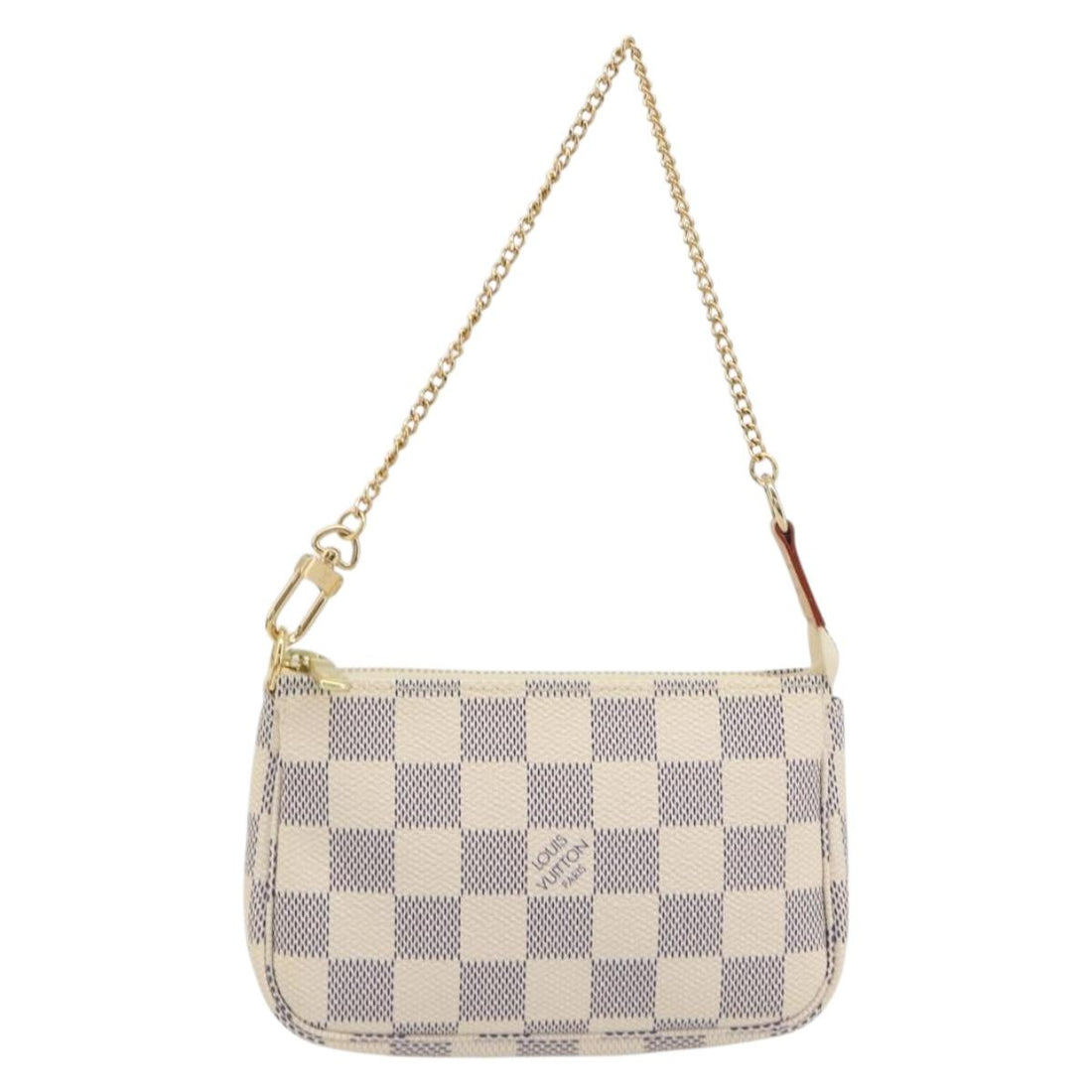 LOUIS VUITTON Damier Azur Mini Pochette Accessoires Pouch N58010 Auth BA15039V