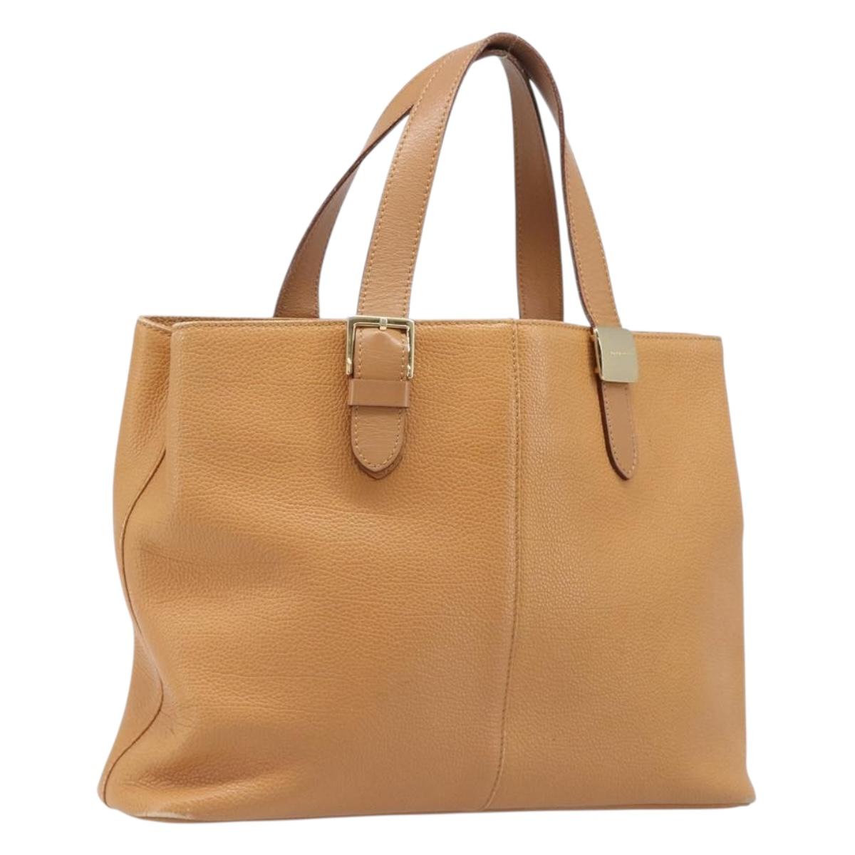 Burberry Handbag Leather Beige Gold (Grade C)