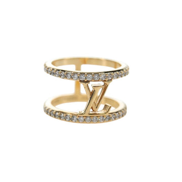 LOUIS VUITTON LV Iconic Strass Ring metal Gold Tone M1463M LV Auth 195935M