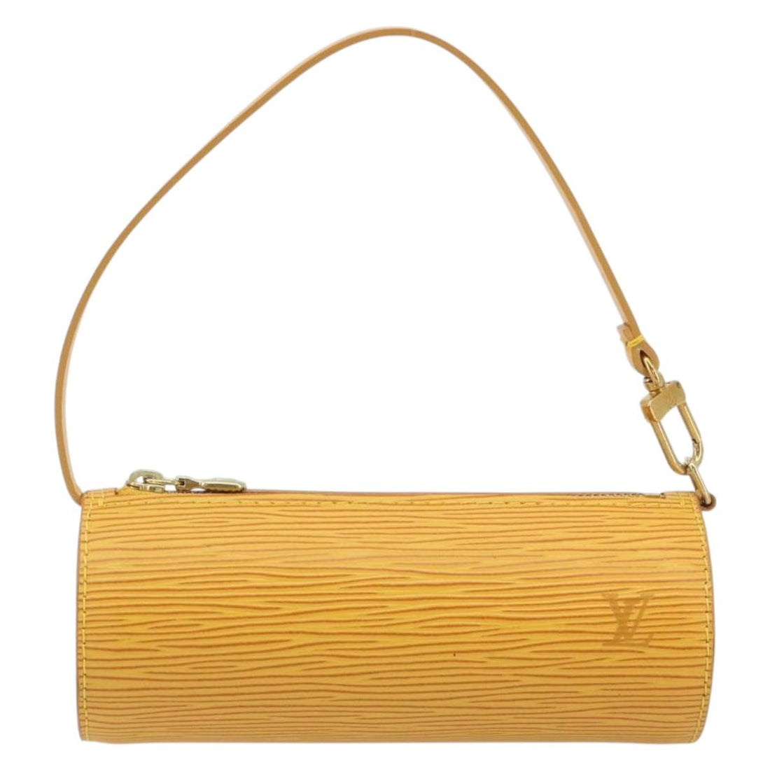 LOUIS VUITTON Epi Soufflot Pouch Yellow LV Auth 197149A