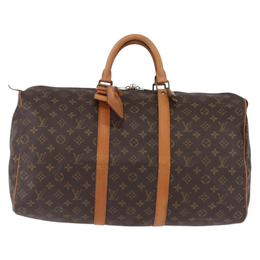 LOUIS VUITTON Monogram Keepall 50 Boston Bag M41426 LV Auth 194934V