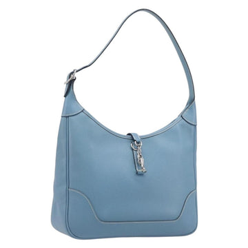 Hermès Epsom Trim 31 Shoulder Bag Leather Blue Silver