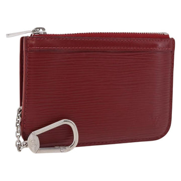 LOUIS VUITTON Epi Pochette Cles Coin Purse Ruby LV Auth 198779A