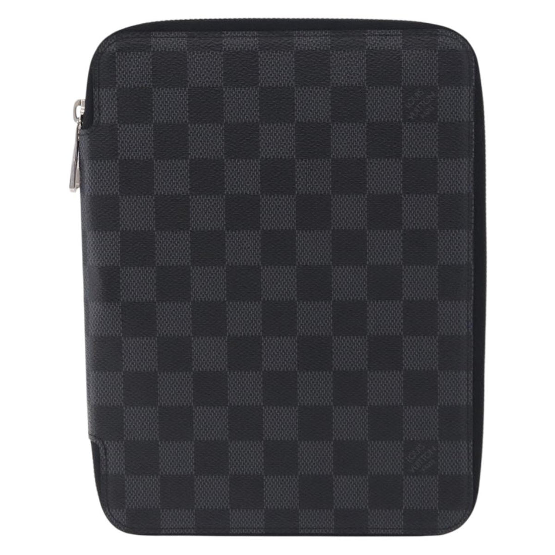LOUIS VUITTON Damier Grafitte Document Case Portefeuille Braza LV Auth 197312M