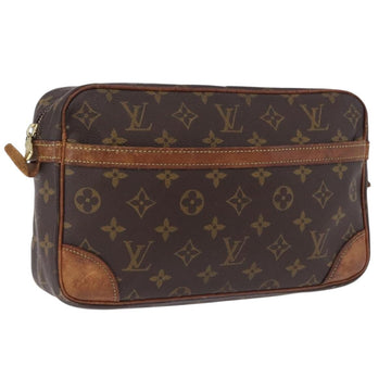 LOUIS VUITTON Monogram Compiegne 28 Clutch Bag M51845 LV Auth BA15142