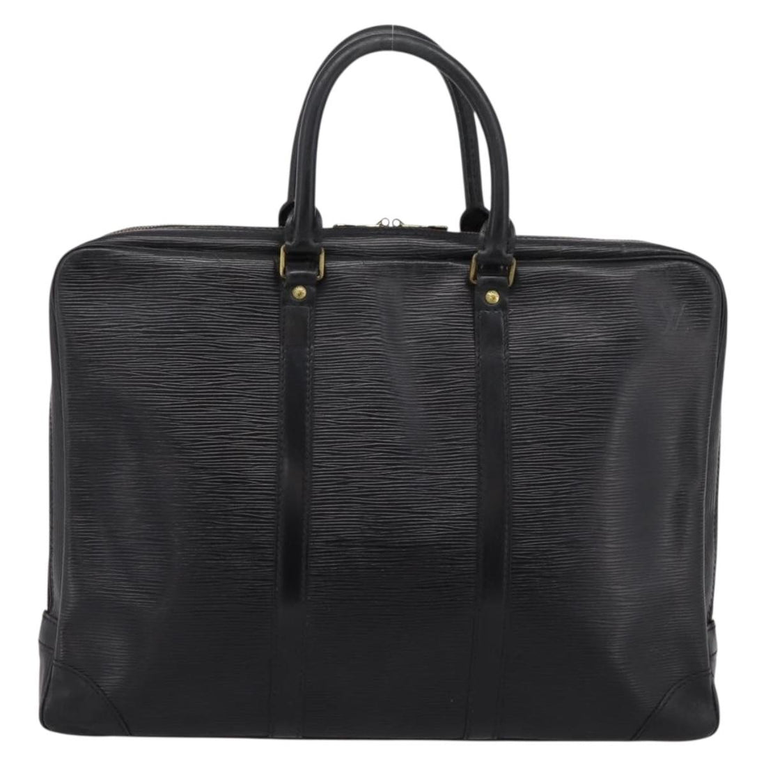 LOUIS VUITTON Epi Porte Documents Voyage Business Bag Black M40321 Auth 197474