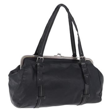Miu Miu Handbag Vitellolux Black Silver