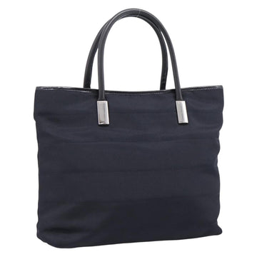 GUCCI Hand Bag Nylon Navy Silver 002 2123 0457 Auth ep15803