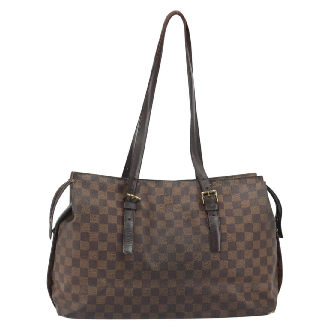 LOUIS VUITTON Damier Ebene Chelsea Tote Bag N51119 LV Auth BA14867