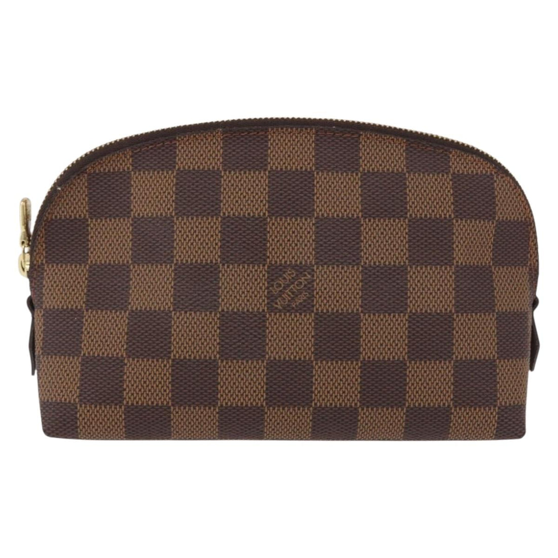 LOUIS VUITTON Damier Ebene Pochette Cosmetic PM Pouch N47516 LV Auth 196932