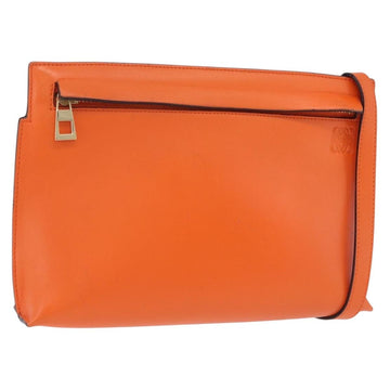 Loewe Shoulder Bag Leather Orange Gold Tone