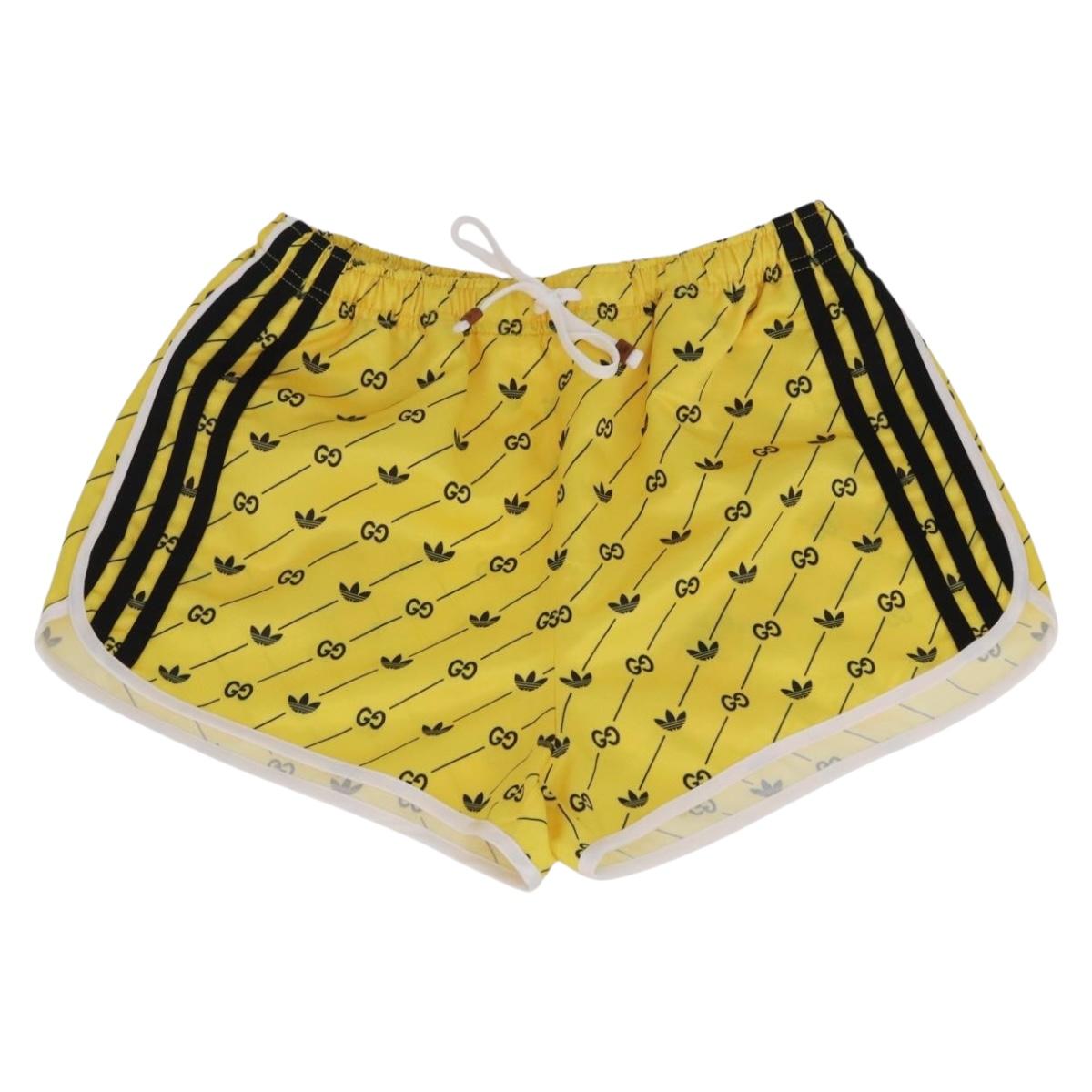 Gucci Shorts Adidas Collaboration Pants Polyester XS Yellow