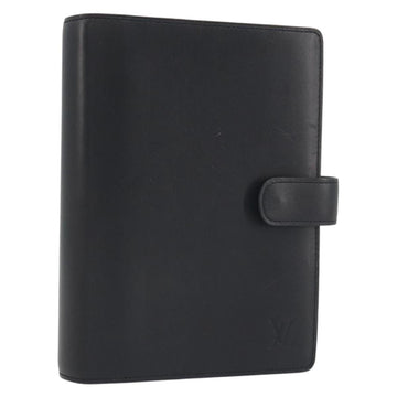 LOUIS VUITTON Nomad Agenda MM Day Planner Cover Black R20478 LV Auth 197557A