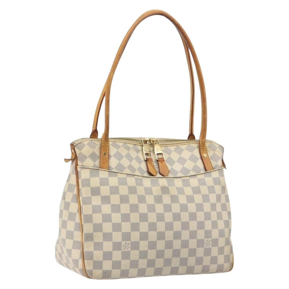 LOUIS VUITTON Damier Azur Figueri PM Shoulder Bag N41176 LV Auth 197011