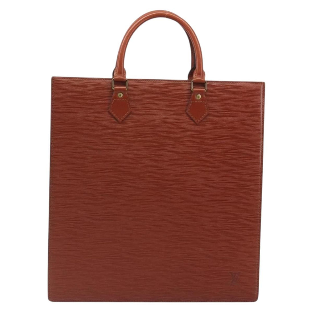 LOUIS VUITTON Epi Sac Plat Hand Bag Brown M52073 LV Auth 197484