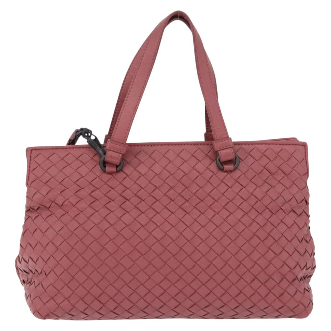 BOTTEGA VENETA INTRECCIATO Hand Bag Leather 2way Pink Auth 198745V