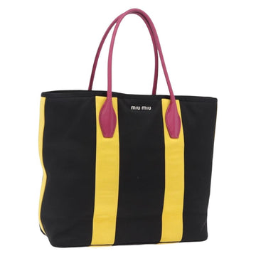 Miu Miu Tote Bag Satin Black Silver