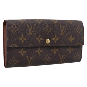 LOUIS VUITTON Monogram Portefeuille Sarah Long Wallet M61734 LV Auth 197560