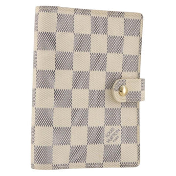 LOUIS VUITTON Damier Azur Agenda PM Day Planner Cover R20706 LV Auth 197147V