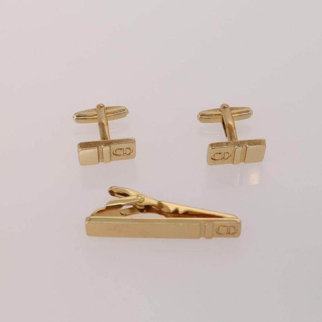 Burberrys Christian Dior Celine  Saint Laurent Cuffs 10 Set Gold Auth BA14532