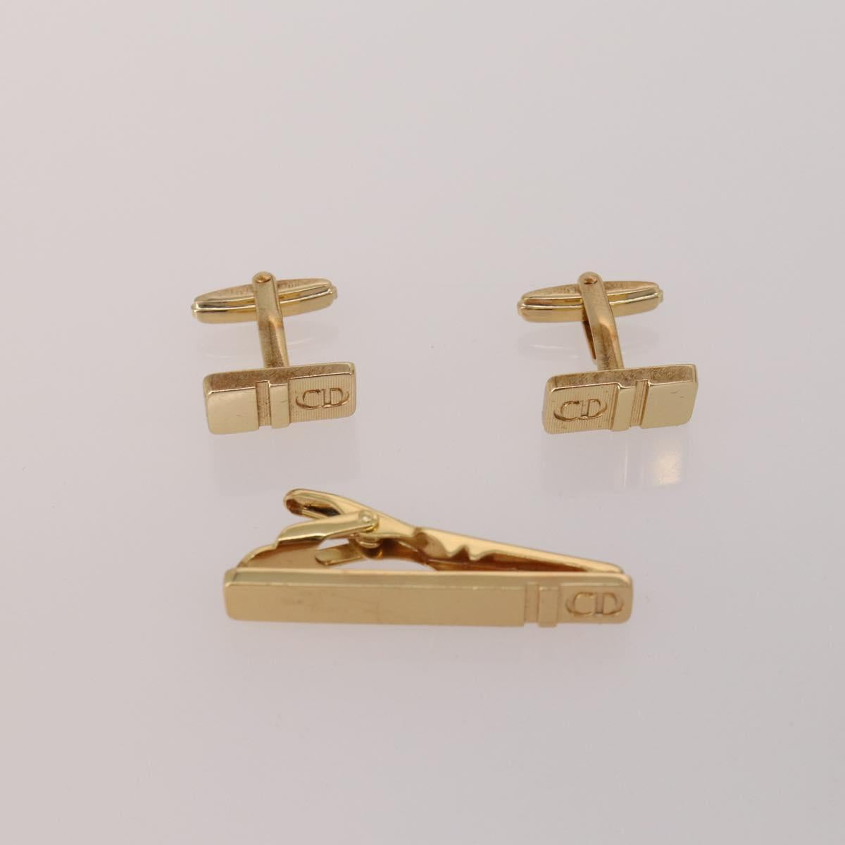 Burberrys Christian Dior Celine  Saint Laurent Cuffs 10 Set Gold Auth BA14532