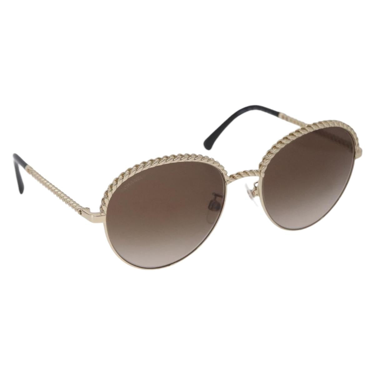Chanel Sunglasses metal Gold Tone CC