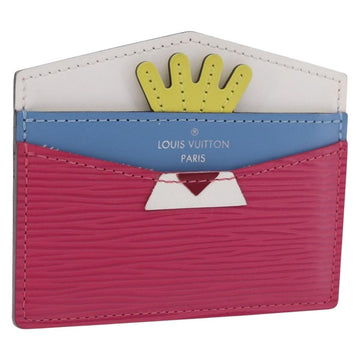 LOUIS VUITTON Epi Porte Cartes Simple Pass Case Pink M60785 LV Auth 195929V