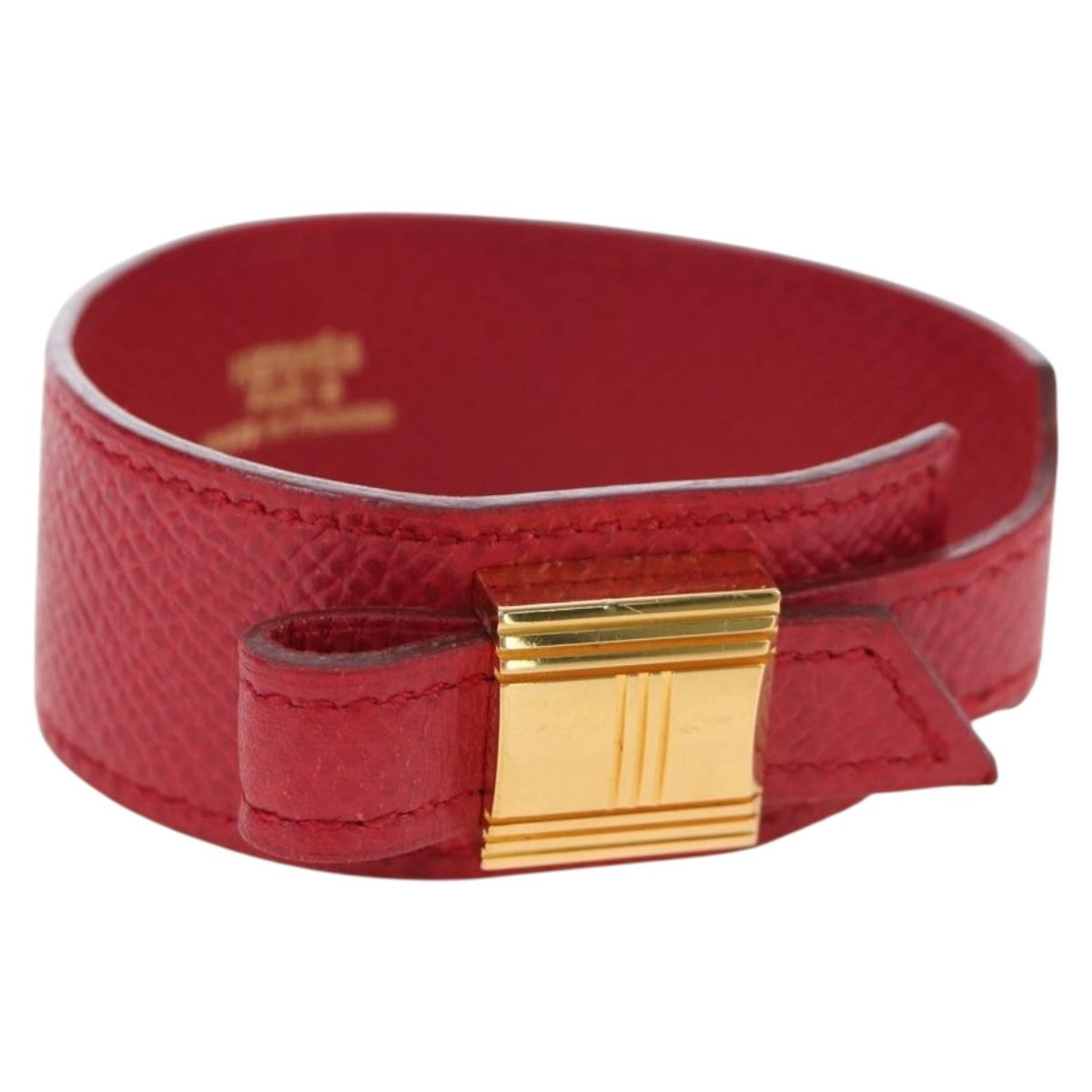 Hermès Artemis Bracelet Leather Red