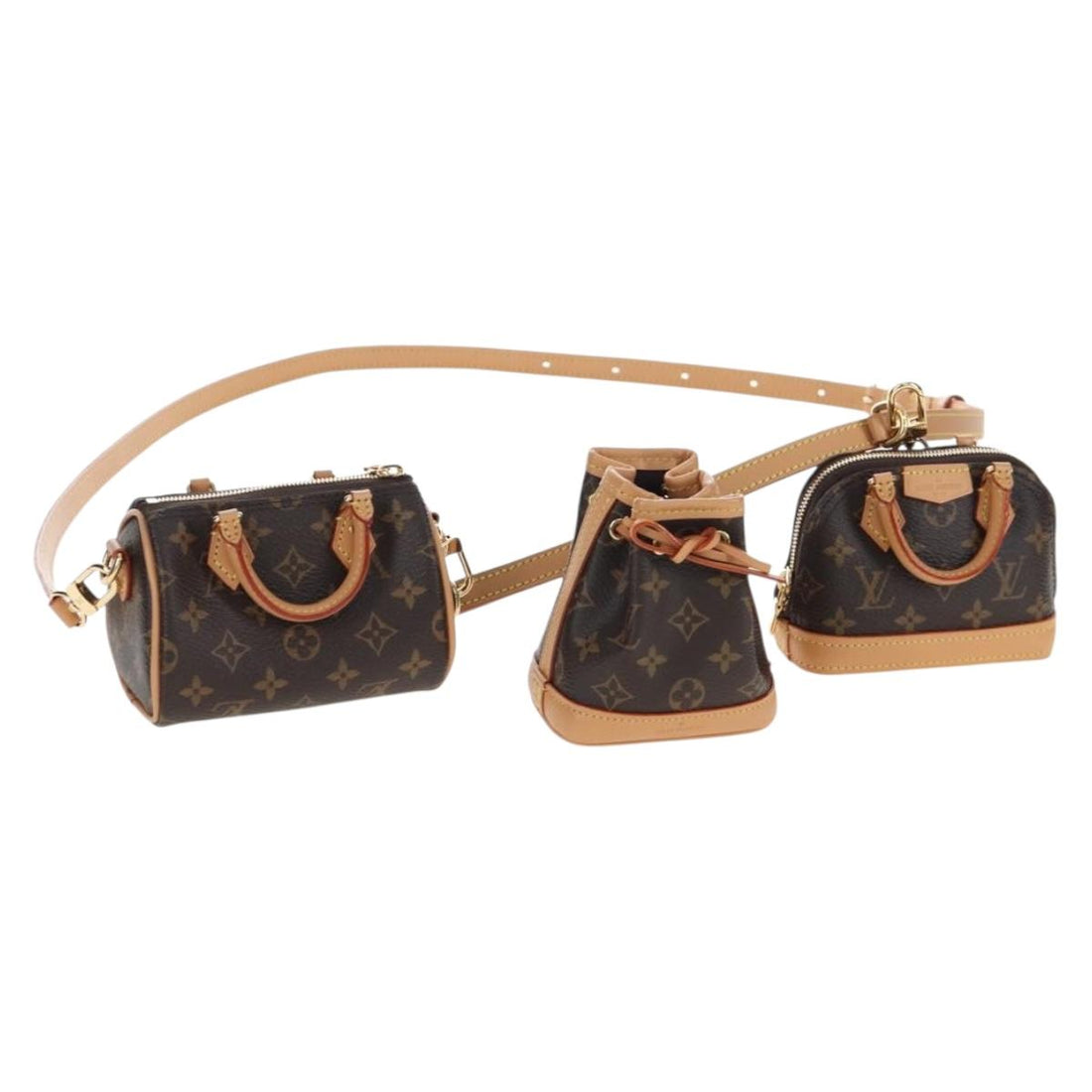 Louis Vuitton 2021-2025 Monogram Trio Mini Icon Shoulder