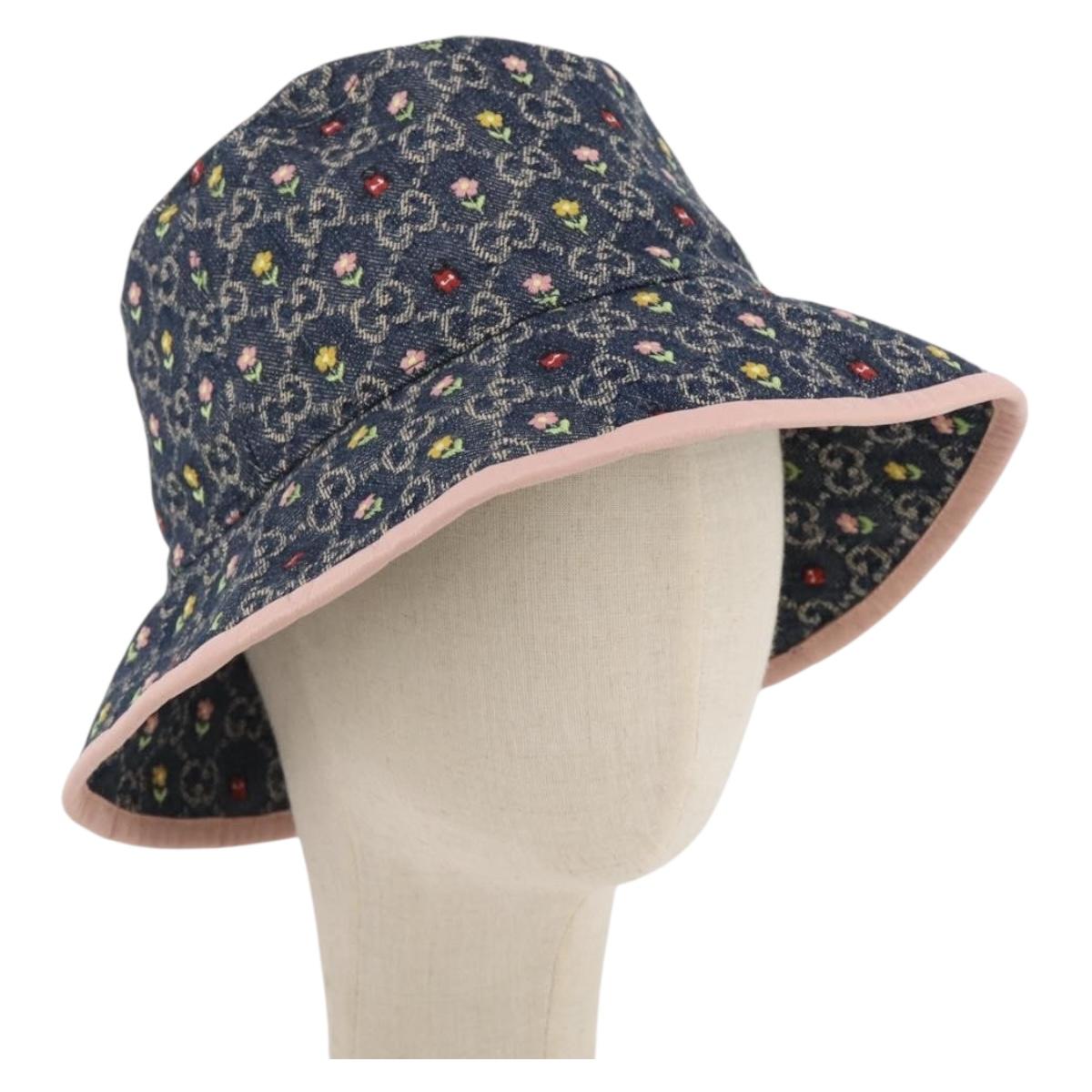 Gucci GG Canvas Bucket Hat Denim M Blue