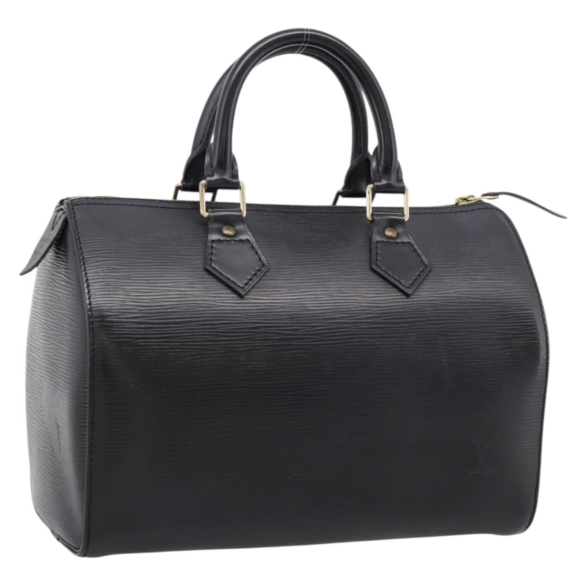 Louis Vuitton Epi Speedy 25 Handbag Black