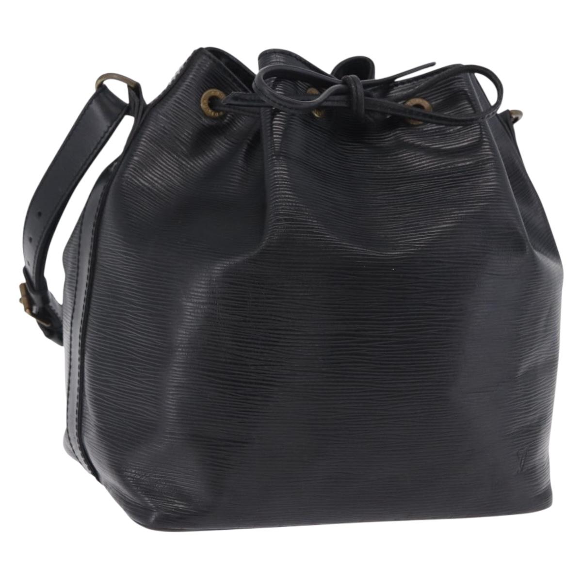 Louis Vuitton Epi Petit Noe Shoulder Bag Black