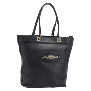 Gucci GuccissimaGG Tote Bag Leather Black Gold Tone