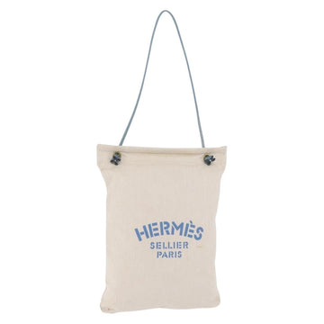 HERMES Aline GM Shoulder Bag cotton Beige Gold Auth BA15206