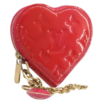 LOUIS VUITTON Monogram Vernis Porte Monnaie Coeur Rose Pop M93657 LV Auth 197555