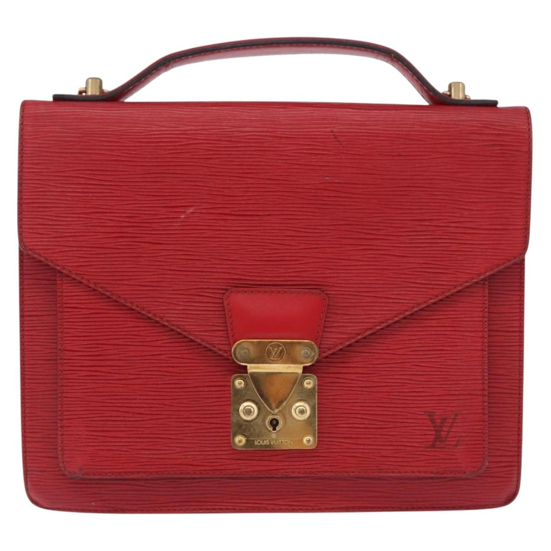 LOUIS VUITTON Epi Monceau 28 Hand Bag Red M40783 LV Auth 197039